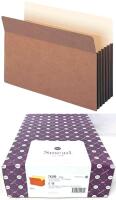 10 New SMEAD 74390 TP36G TUFF POCKET Legal Size, 5.25" Expansion - Colour: Redrope | Over $80 Retail Value!