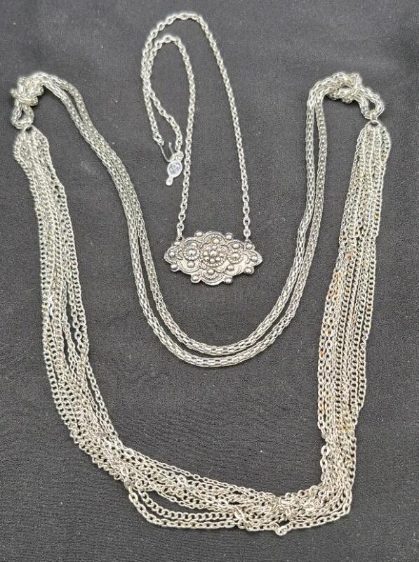 2 Chain Necklaces - Sarah Coventry