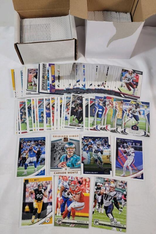 2017 - 2019 NFL Football Trading Card Singles , 500+ Trading Cards