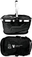 2 New Insulated Collapsible Handbag-Style Outdoor Picnic Baskets / Lunch Bags / Shopping Baskets - Branded By Sun Pharma / Canadian Foundation for Pharmacy | 11" &times; 16.25" &times; 8.5" Tall