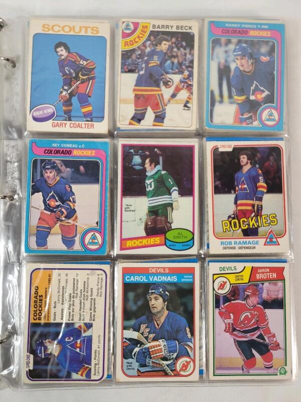 1975-2021 Kansas City Scouts / Colorado Rockies / New Jersey Devils NHL Hockey Trading Card Singles , 206 Trading Cards .