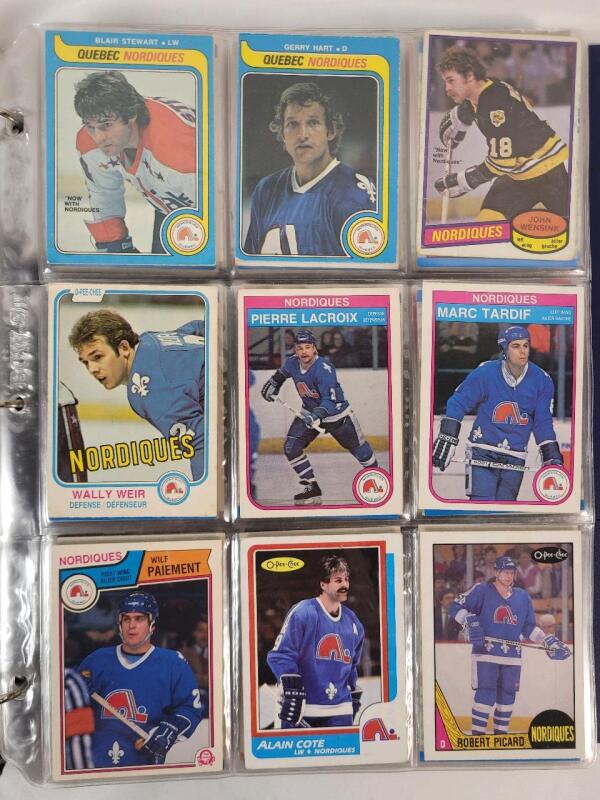 1979-2020 Quebec Nordiques / Colorado Avalanche NHL Hockey Trading Card Singles , 205 Trading Cards .