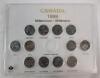 1999 Canadian Millennium Quarter Coin Set in Case . Missing 1999 Loonie Dollar Coin