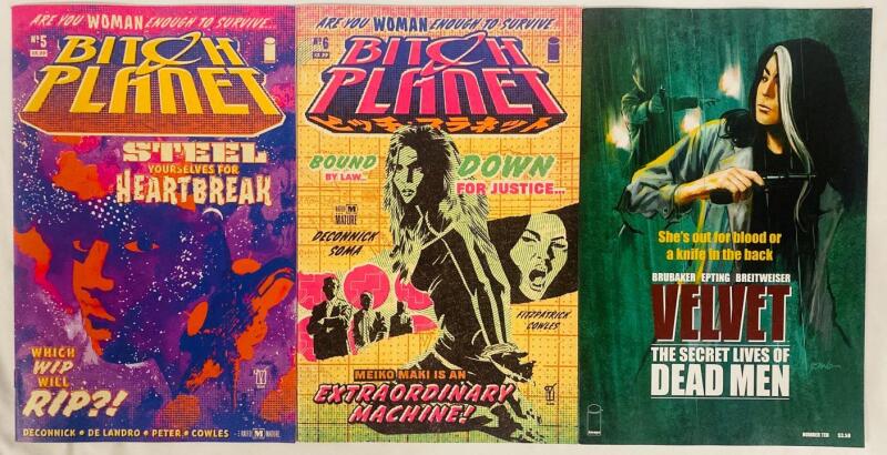 3 Image Comics, Includes Bit🌜h Planet Issue #5-6 and Velvet Issue #10