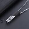 New Cremation Urn Ashes Cube Tree Of Life Necklace Memorial Pendant with Tools Pendant 1.25&rsquo;&rsquo; Chain 21&rsquo;&rsquo; Stock photos added - 2