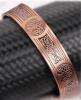 6 Strong Magnets Solid Copper Magnetic Tree of Life Bracelet Open Cuff Bangle with Intricate Celtic Knot Desig 3&rsquo;&rsquo; Diameter 1.5&rsquo;&rsquo; opening Large Wrists - 2