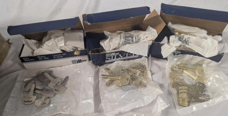 150 New Ilco Key Blanks. 50 HD57 Honda Motorcycle Blanks, & 100 Nickle Silver Blanks.