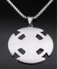 Celtic Knot Cross Necklace Stainless Steel Amulet Witch Trinity Knots Irish Symbo nudo de bruja Pendant approximately 1.5&rsquo;&rsquo; W/ bale Chain 22&rsquo;&rsquo; - 3