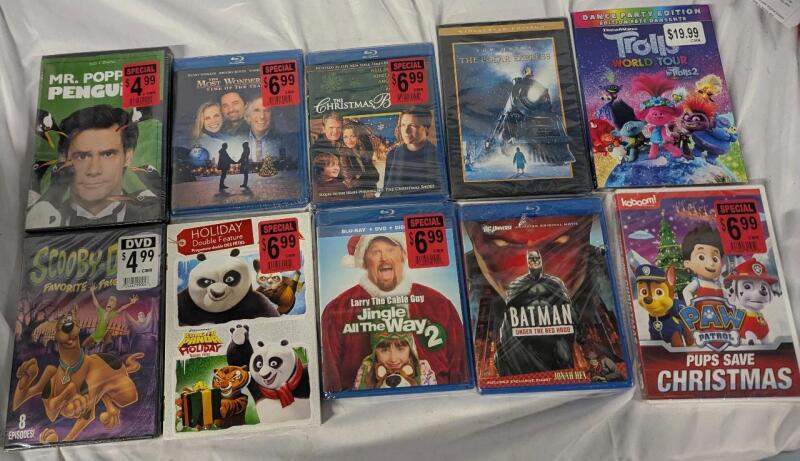 10 New DvD and Blu-Ray Family Friendly TV Shows & Movies. All Sealed.