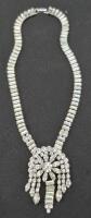 Stunning Vintage Rhinestone Necklace - 13" Long
