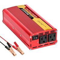 New TATALIKEN 2000W Power Inverter. DC 12V to AC 110V/120V Car Inverter with Battery Clamp Cable. 2 AC Outlets.