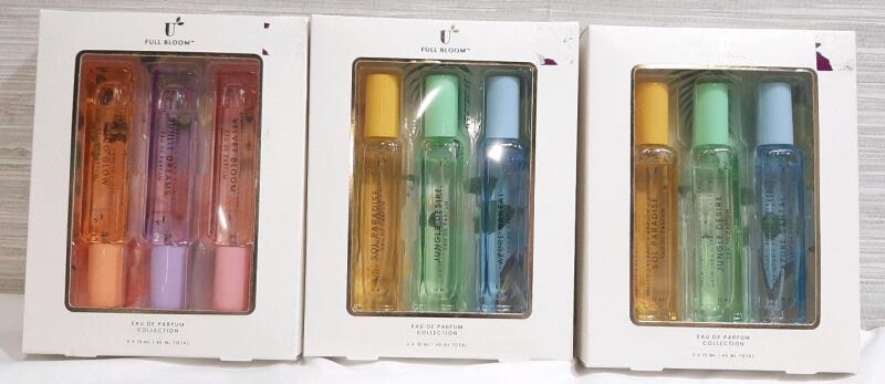 3 New Full Bloom Perfume 3 Packs