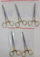 5 New T/C Mayo Hegar Needle Holder Driver 5.5" (14cm) w/Tungsten Carbide Cross Serrated Inserts . Retail $100