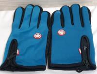 New Pair of HKXY Large Sized Winter Thermal Zip-up Gloves