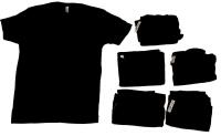 6 New Size Med Men's NEXT LEVEL APPAREL Super Soft Cotton Blend T-Shirts