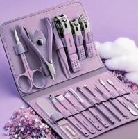 New 16pcs Premium Stainless Steel Manicure And Pedicure Set Including Nail Clippers, Scissors, Ear Pick, And Travel Essential Set, Foot And Beauty Care Pedicure Supplies for Professionals Stock photos added