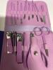 New 16pcs Premium Stainless Steel Manicure And Pedicure Set Including Nail Clippers, Scissors, Ear Pick, And Travel Essential Set, Foot And Beauty Care Pedicure Supplies for Professionals Stock photos added - 4