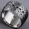 New Marked 925 Sterling Silver Classic Celtic Knot Ring Wide Band Size 9 - 2