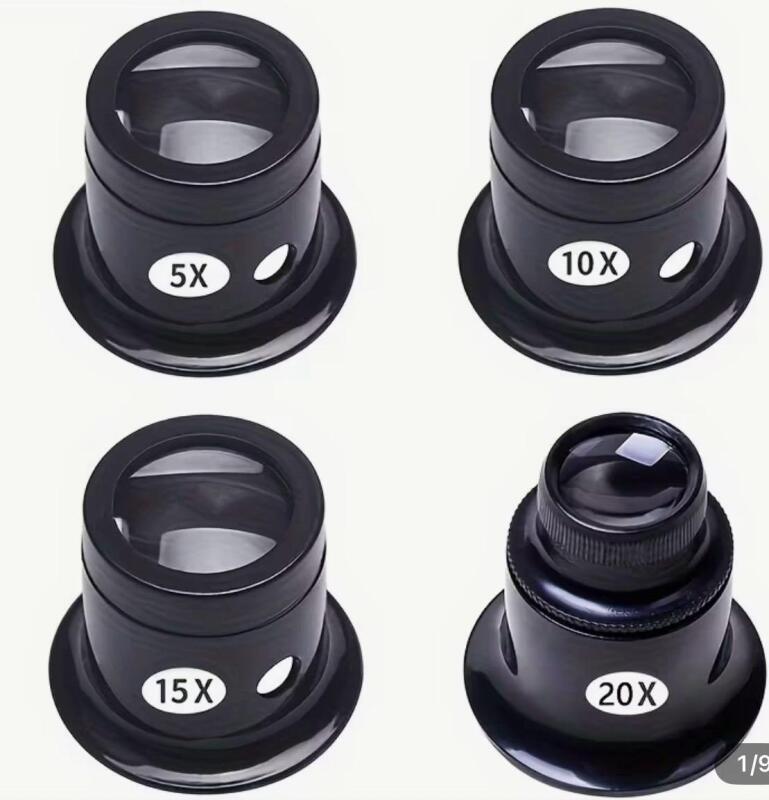 New Watch Repair Tool Eye Loupe Magnifiers 4pcs/set Watch Repair Tool Kit |5x/ 10/15x/20x Jewelry Loupe Magnifier Stock photo added
