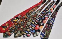 6 Fun Adult Ties - Garfield, Tom & Jerry, Pool Balls, Cars +