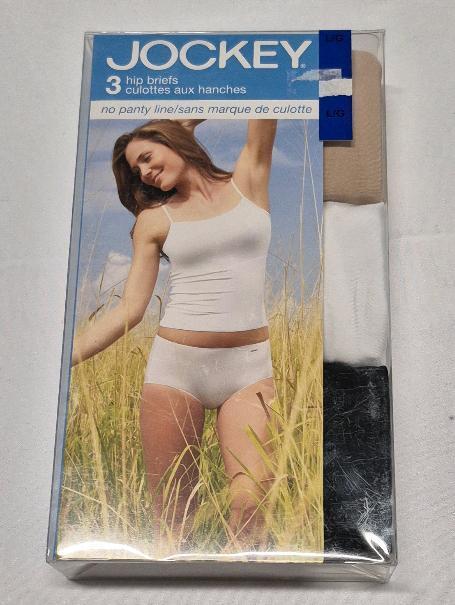 3 New sz Large Women's Jockey Hip Brief Underwear