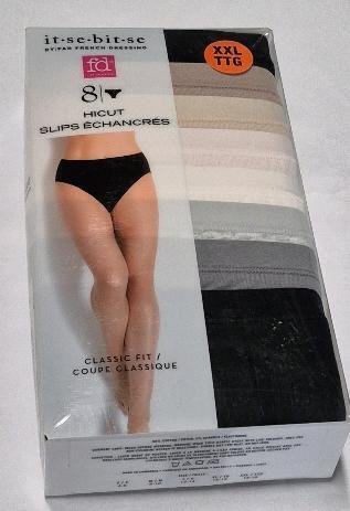8 New sz XXL Women's FD Intimates Hicut Classic Fit Underwears