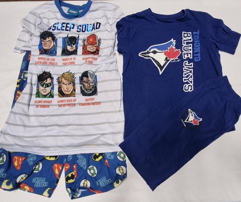 New with Tags & Not New Youth sz Large (10-12) Justice League & Blue Jays PJ'S