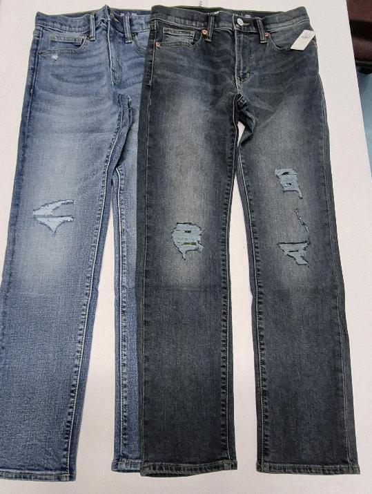2 New with Tags sz 12 Youth Girls Old Navy Jeans - Slim Fit Distressed