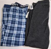 2 New with Tags Sz L (10-12) Youth Old Navy Track Pants & Fleece Lounge Pants