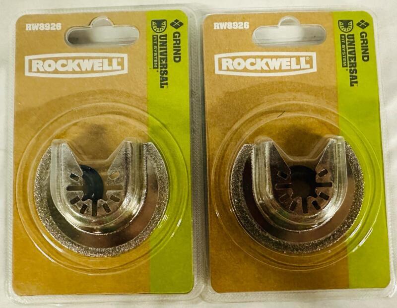 2 New Rockwell Universal Grinding Semicircle Blades for Oscillating Tools, RW8926