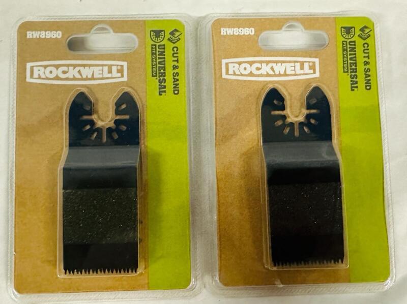 2 New Rockwell Universal Cut & Sand Blades for Oscilating Tools, RW8960