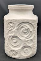 Vintage Signed WEST GERMANY Scheurich Keramik #282-16 "Fossil" Vase, 6.5" Tall, No Chips or Cracks