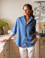 New Frank & Eileen Relaxed Button-Up Shirt (Eileen), Vintage Stonewashed Denim Colour, Size Medium - Retails for $395.00!