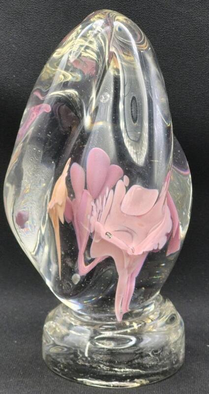 2005 Beautiful Art Glass Signed Marla Christy 6.15" Tall
