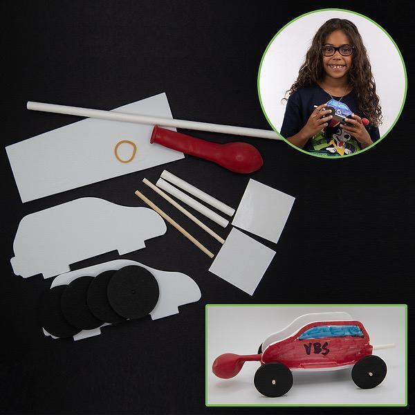 New Cokesbury STEAM Car Kids DIY Kit, Makes 12 Cars