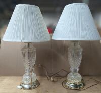 2 Vintage Table Lamps. 26.5" Tall.