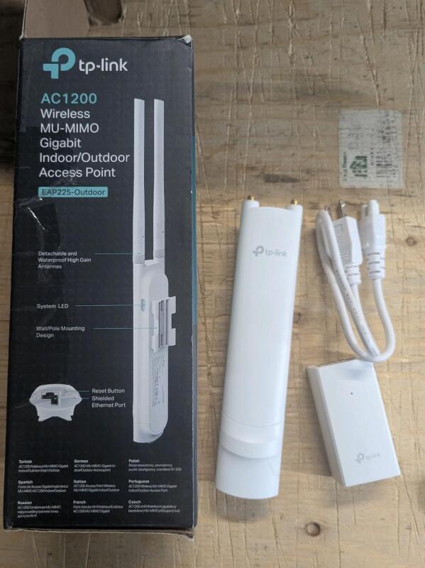 In Box TP-Link AC1200 Wireless MU-MIMO Gigabit Indoor/Outdoor Access Point.