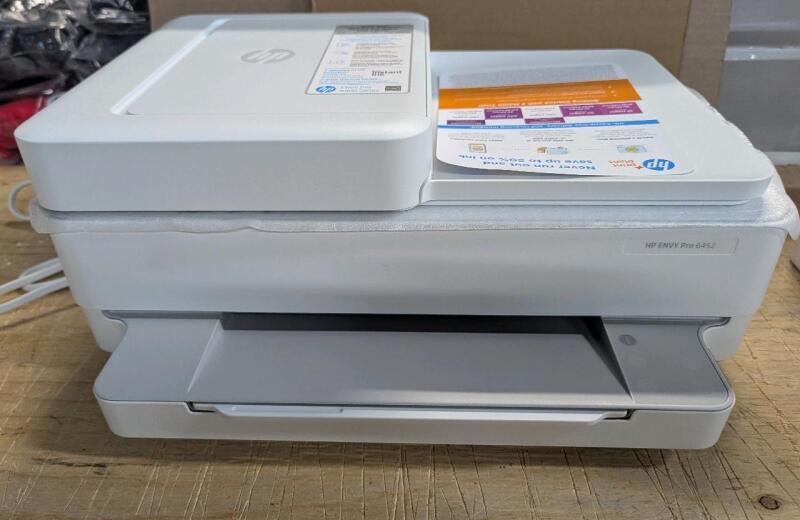 HP Envy Pro 6452 All-in-One Printer. Tested Powers On