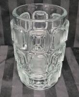 Vintage MCM Optical Glass Vas . Possibly by Frantisek Vizner for Libochovice . Measures 7" tall . No chips or cracks
