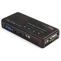 As New Startech 4 Port Black USB KVM Switch Kit with Cables and Audio. Retails for $118