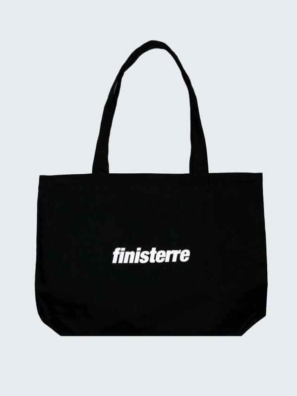 New FINISTERRE Tote Bag, Organic Cotton, Black One Size, 21" &times; 3" &times; 14" Tall, 12.5" Drop Handles
