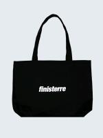 New FINISTERRE Tote Bag, Organic Cotton, Black One Size, 21" &times; 3" &times; 14" Tall, 12.5" Drop Handles
