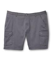 New Size 32 &times; 10 Men's DENVER HAYES Cargo Shorts (Charcoal)