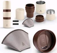 New VESSL Canada Portable Coffee Pour-Over Kit + Nest Lid + Nest #1 Mesh Coffee Filter | Retails Over $120!