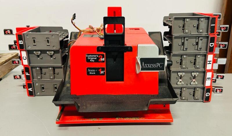 AxxessPC Key Duplication Machine with 9 Organizing Trays; Sold As-Is