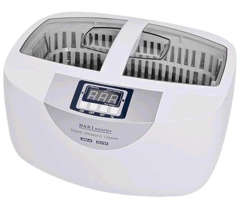 New H&B Luxuries Professional Ultrasonic Cleaner with Heater HB-4868 160W 2.5L for Carb Dental Parts Jewelry Dental Dentures Home Use | Retails Over $200!