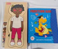 2 New Educational Kids Games. Score Learning Book Fraction Game & Kids Lane Anatomy Puzzles.