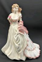 Large Vintage 1996 ROYAL WORCESTER "Glyndebourne" High Society Fine Bone China Figure, 9" Tall, No Chips or Cracks