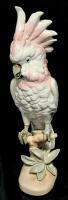 Gorgeous Large Vintage Royal Dux Czech Porcelain Cockatoo Statue, 16" Tall, No Chips or Cracks