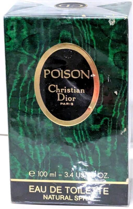 Vintage Sealed CHRISTIAN DIOR Poison Eau de Toilette Natural Spray, 100ml